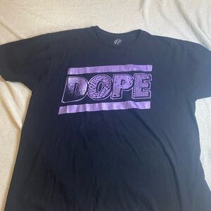 Dope Black and Purple Graphic Tee